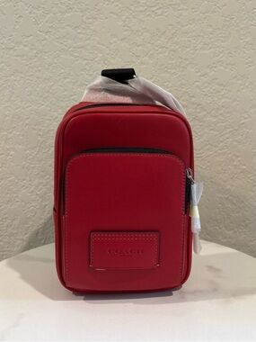 Coach Red Racer Crossbody Sling Bag NWT